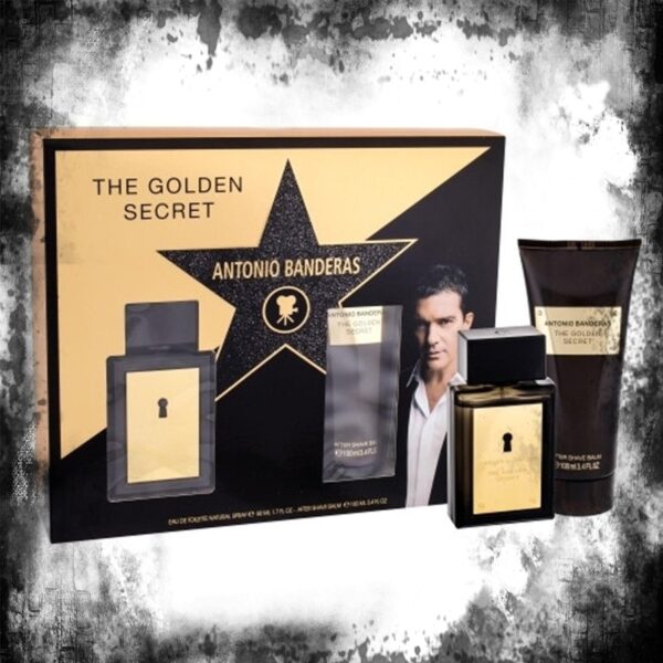 Antonio Banderas The Golden Secret Gift Set 50ml EDT + 100ml A/Shave Balm